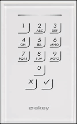 E-Key Keypad white